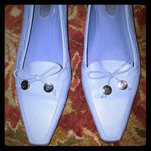 Ralph Lauren periwinkle blue loafers