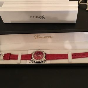 Genevex by Movado. Gen leather & dmd NWOT