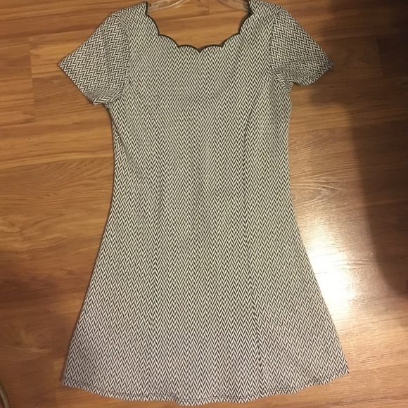 Black and white jella couture dress