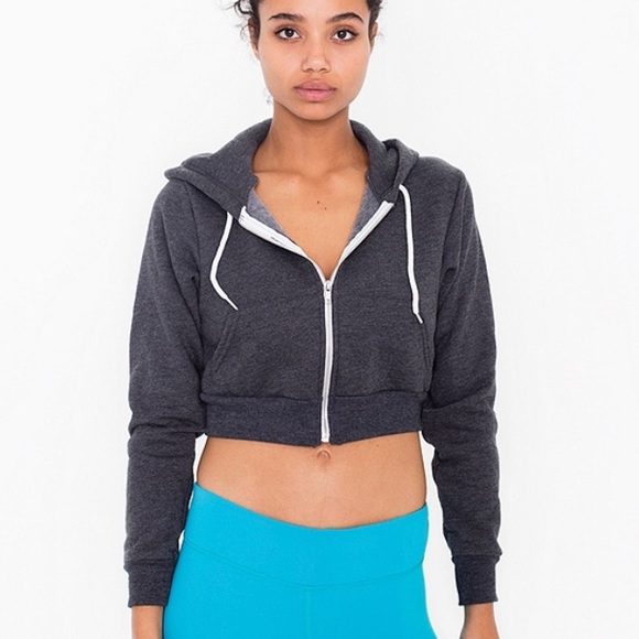 American apparel cropped hoodie