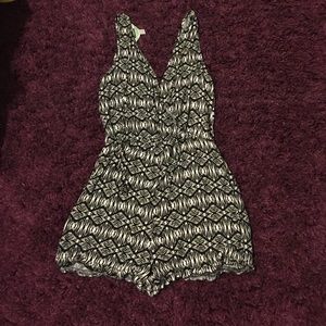 Black and white romper