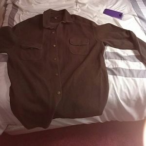 Brown button up jacket