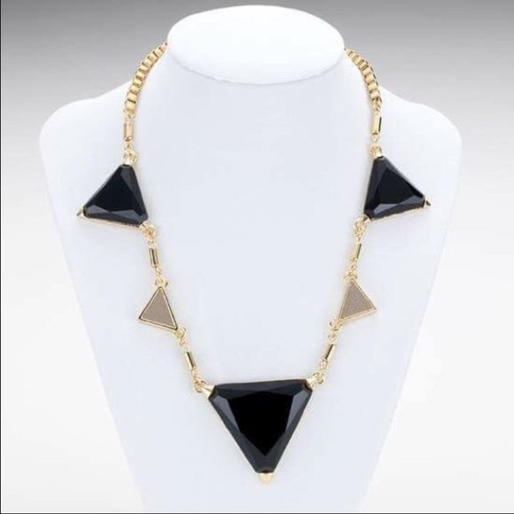 ‼🎉HostPick️Bijou Drive Black Stone Spike Necklace