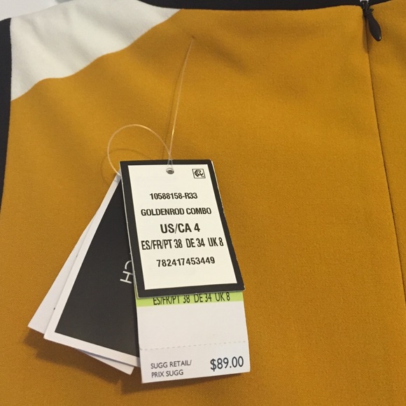 NWT Nine West Colorblock Shift Dress size 4 - Picture 4 of 4