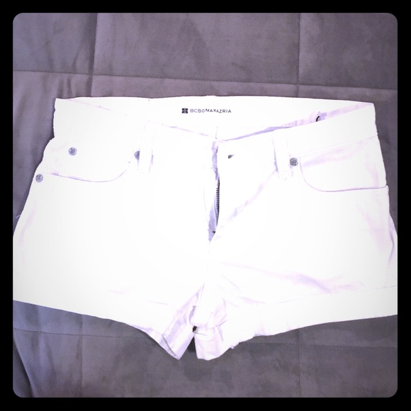 BCBG Maxazria white Jean shorts