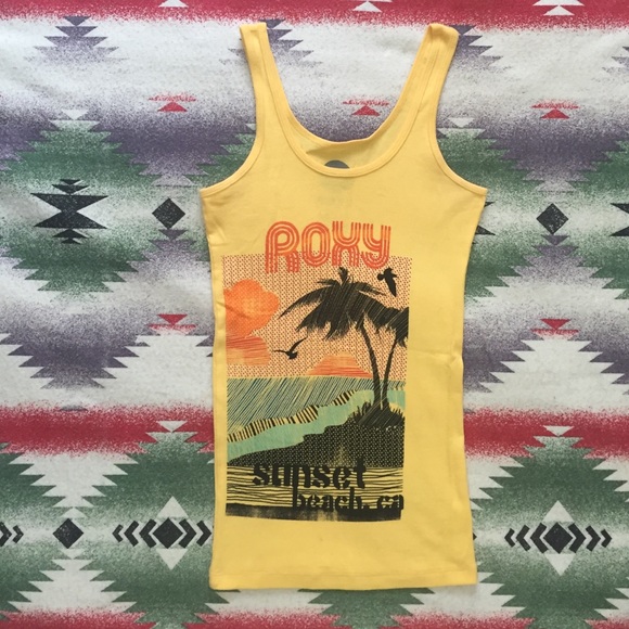 Roxy Logo Ribbed Tank