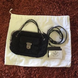 Prada Gather Chain Shoulder Bag