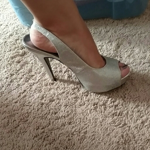 Sparkly heels.