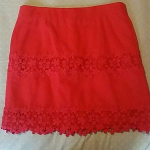 J. Crew flower skirt