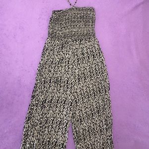 Never worn black/cream patterned jumper