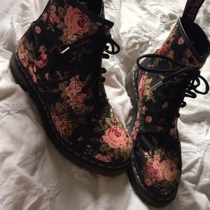 Dr. Martens floral boots