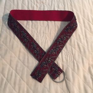 🆕🆕 RED BELT WITH 3D FLORAL EMBELLISHMENT