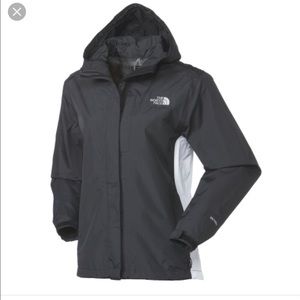 The North Face Light Black and White raincoat