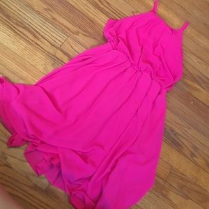 Hot pink dress