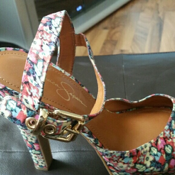 Floral Print Jessica Simpson Heels
