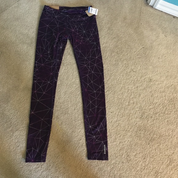 reebok purple leggings