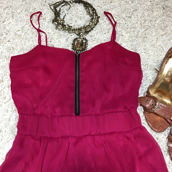 Hot pink romper