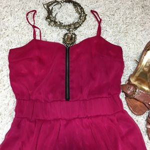 Hot pink romper