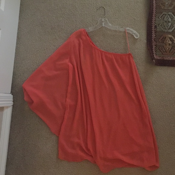 Orange one shoulder dress from Double Zero