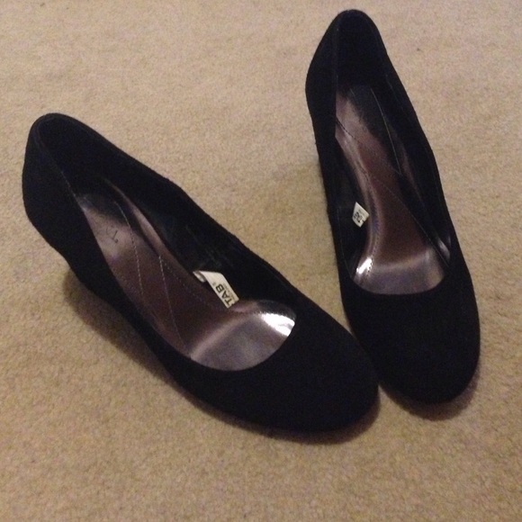 Merona black wedges