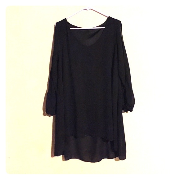 Black loose fitting dress
