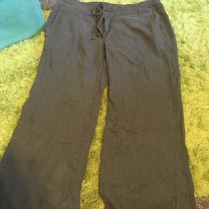 Dark gray flowy lounge pants
