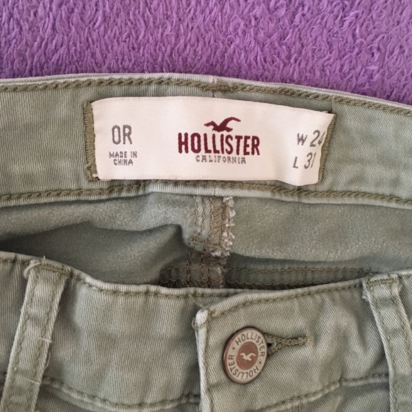 Olive green Hollister jeans - Picture 2 of 3