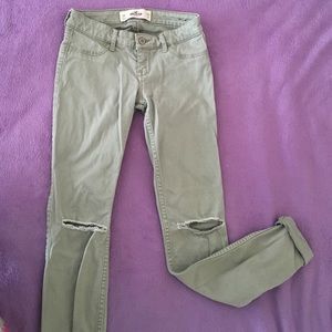 Olive green Hollister jeans