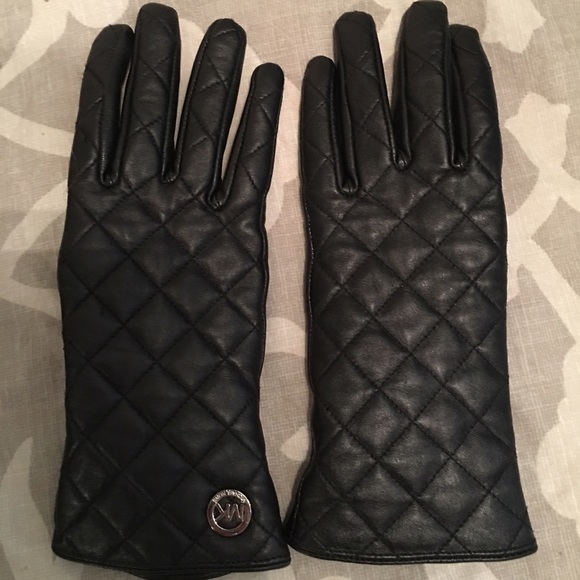 Michael Kors Leather Gloves