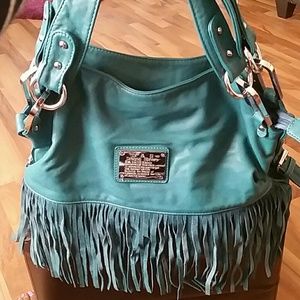 Teal Dragon Sphere Handbag