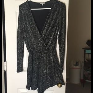GREY BLACK GLITTER ROMPER PERFECT FOR NYE