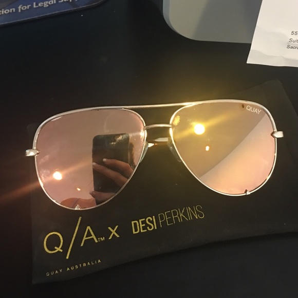 Quay x Desi high keys gold