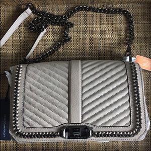 Rebecca Minkoff Love Cross Body with Chain Detail
