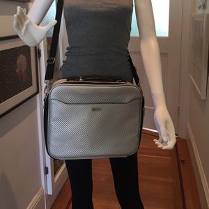 Casauri silver laptop, iPad bag.