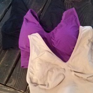 Set of three XL Rhonda Shear Cami Bras.