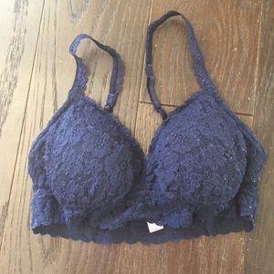 Aerie Navy Blue Padded Bralette