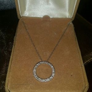 (SOLD)10k white gold necklace