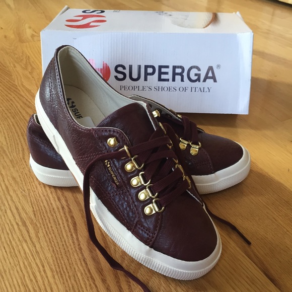 superga brown leather