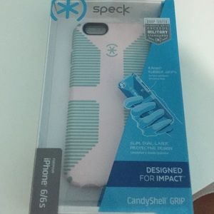 Iphone 6 blue and pink pastel speck case