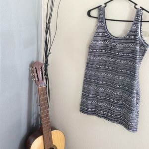 Tribal print body con dress