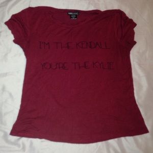 A burgundy blouse from Wet Seal