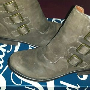 Lucky Brand distressed ankle boot