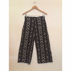 Tribal print Reformation culottes