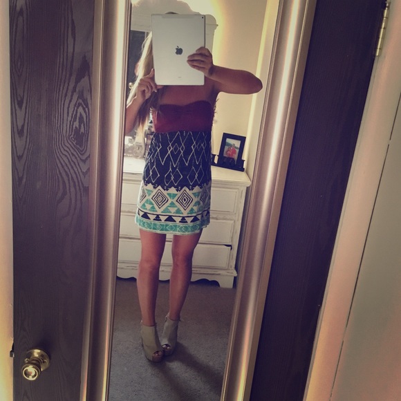 Billabong Bohemian Strapless Dress