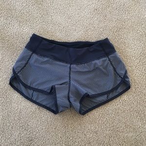 Navy Stripe Lululemon Shorts