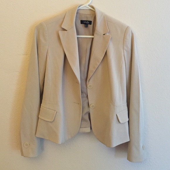 Rafaella light tan/cream women's 6P blazer