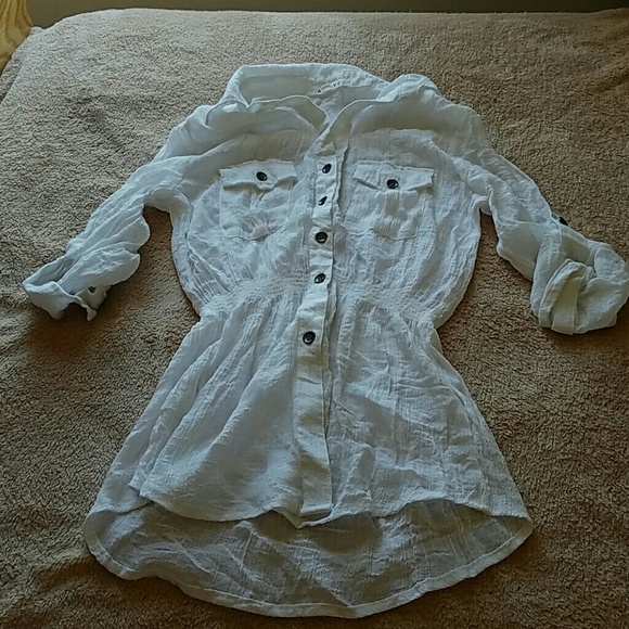Active Sheer Button Up Shirt