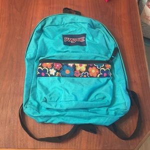 Traditional Turquoise Jansport Backpack