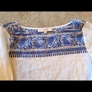 Beautiful semi-sheer boho blouse