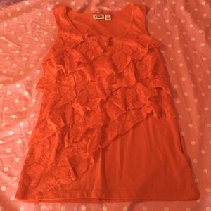 Cato tiered lace top